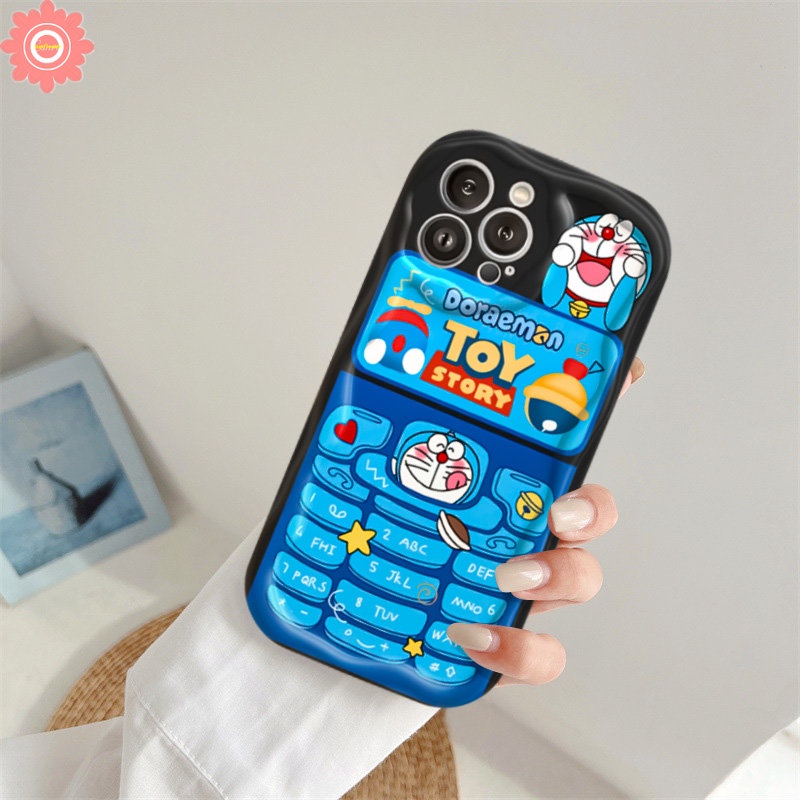 Casing Untuk Oppo A95 A74 A17 A77 A1k A92 A53 A3s A15 A16 A17k A54s A9 A5 A5s A31 A16s A52 A77s A76 A16K A16E Cute Strawberry Bear Manyo Kartun Toy Story 3D Wavy Curved Edge Case