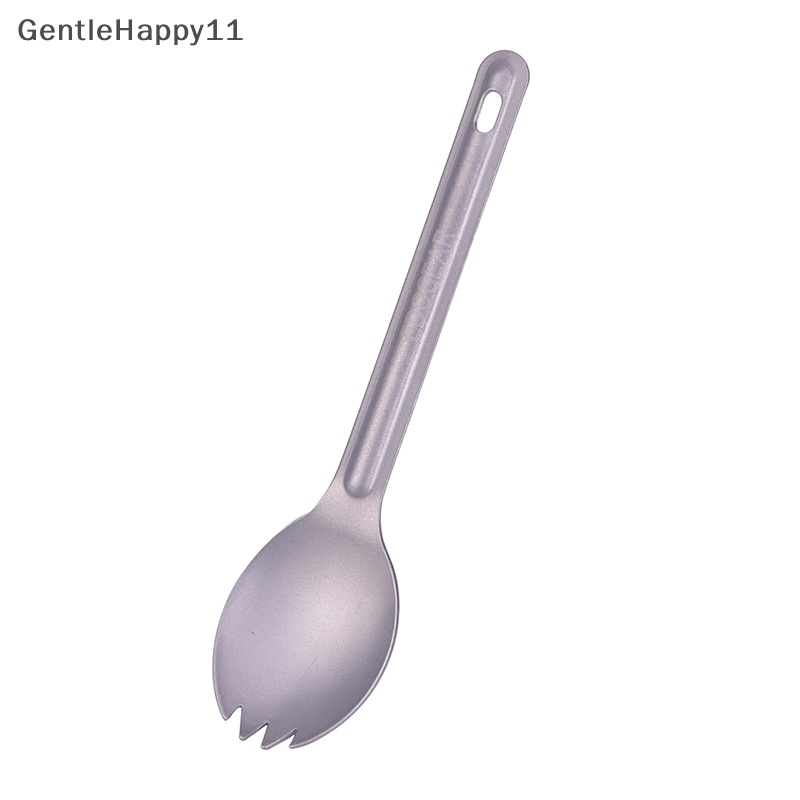 Gentlehappy Outdoor Titanium Spork Gagang Panjang Sendok Garpu Portable Spork Cutlery id