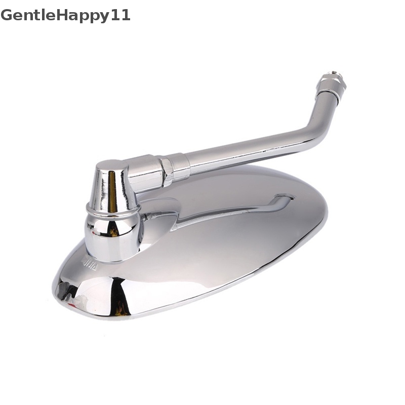 Gentlehappy 2PCS Cermin Kaca Spion Spion Motor Oval Chrome Untuk Ducati KTM Kawasaki id