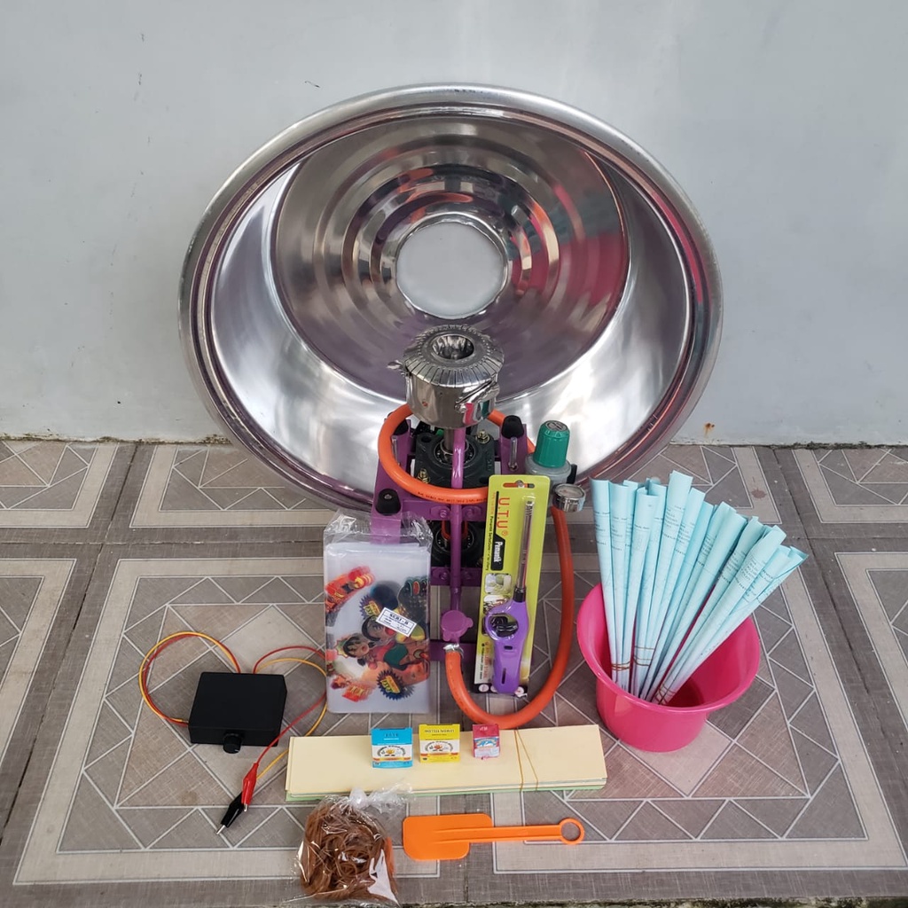 COD - Mesin Harumanis Arus DC/Aki Besar Tungku Twister Stainless - Untuk Jualan Keliling dan Acara L