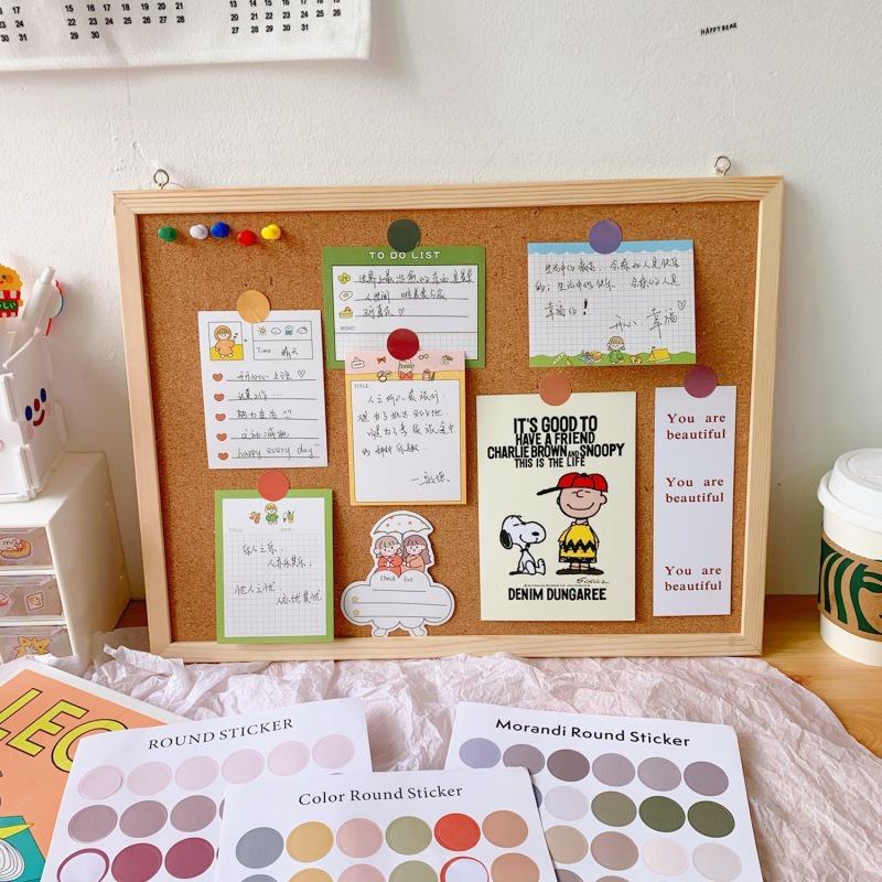 Ins Style Colorful Dot Sticker Sealing Sticker Lucu Tangan Buku Besar Dinding Kartu Foto Stiker