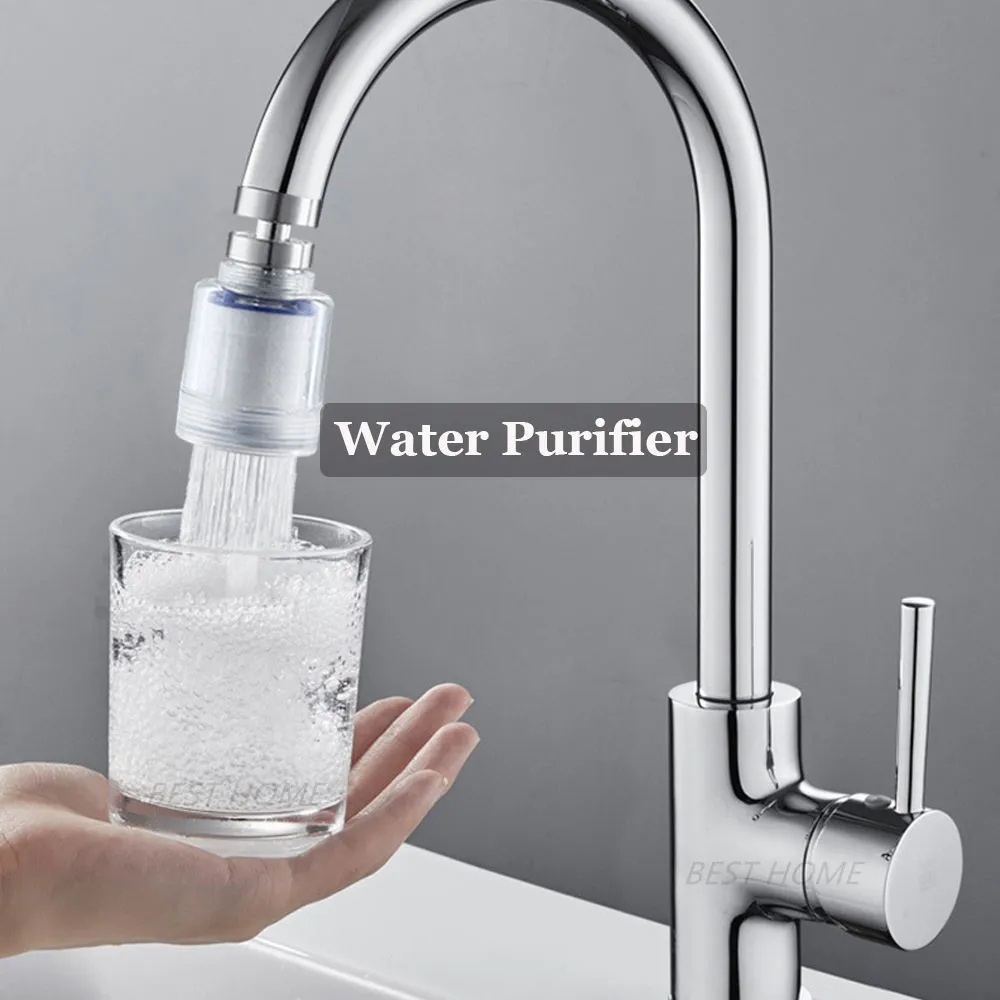 Showers Nozzle/Metal Filtered Hard Water Bath Filtration Purifier/Keran Hemat Air360°Elemen Filter Air Kran Putar/Pressureurized Bubbler Filter Cabut Klorin/