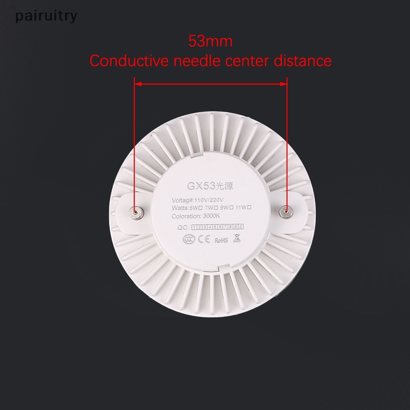 Prt Gx53 Lampu Bohlam Led Lampu Kolong Lemari 5W 7W 9W Lampu Lemari AC 90-265V Lampu Sorot Led Dingin Warm White Puck Light PRT