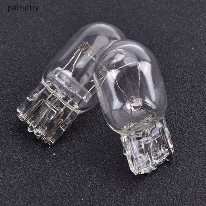 Prt 10pcs T20 W21/5W Lampu Sinyal Haen Bulb Clear Orange Siang PRT