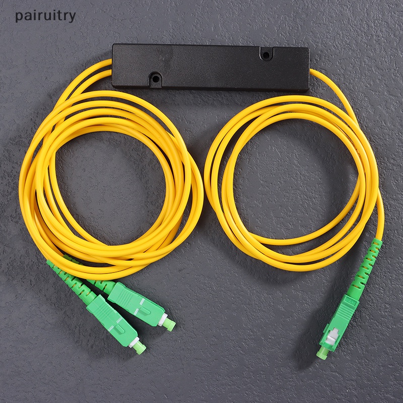 Prt 1Pc 1x2 FTTH Fiber Optic Splitter 1point 2kotak Pembagi Fiber Optik SC/APC PRT