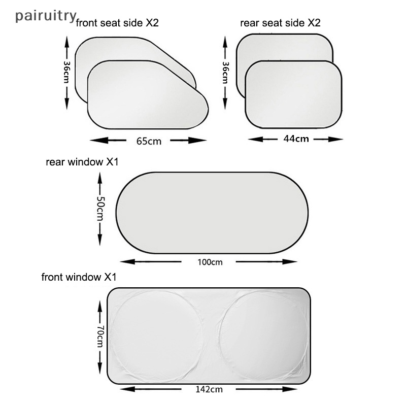 Prt Penutup Pelindung Matahari Mobil Cover Universal Windscreen Lipat Visor Reflektor Windshield Auto Window Sun Shade Protector Aksesoris PRT