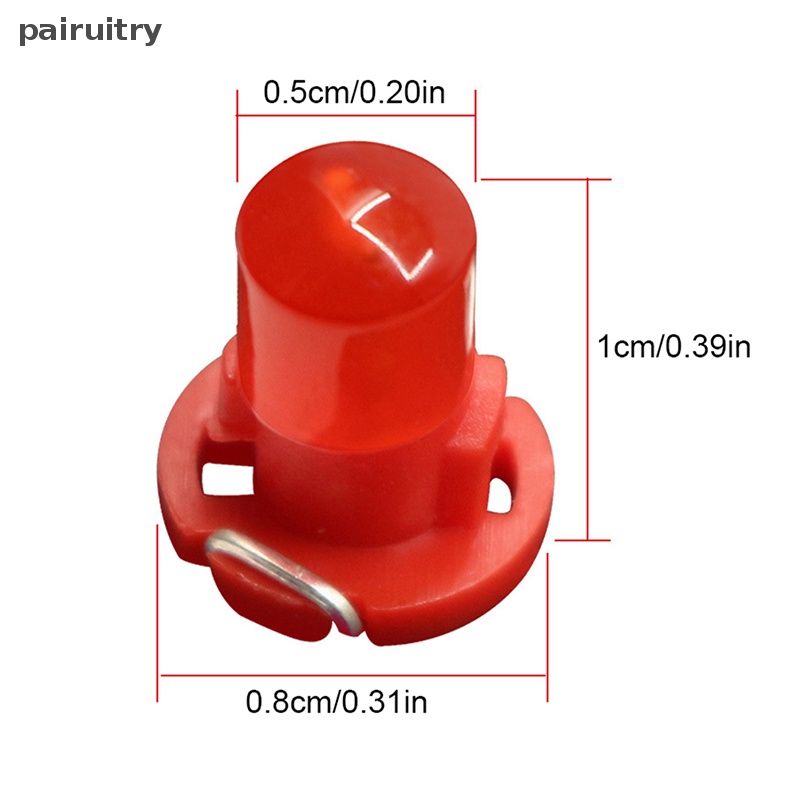 Prt 10Pcs T3 Dash Indikator Lampu Panel Bohlam COB 1SMD Wedge LED Instrumen Lampu PRT