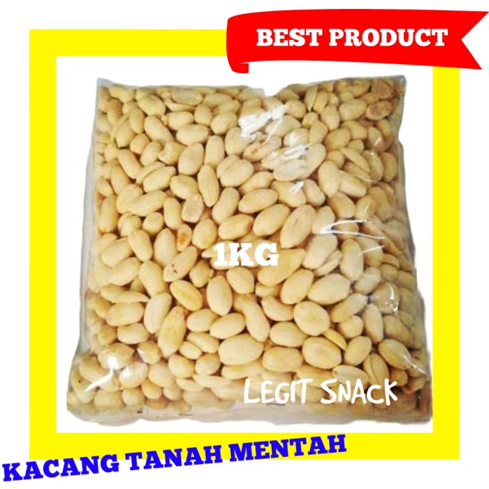 

New Arrival KACANG TANAH KUPAS 1KG / KACANG TANAH MENTAH SUPER UKURAN BESAR