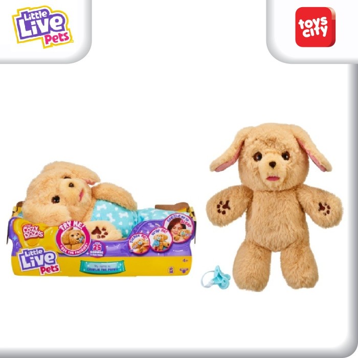 Little Live Pets Cozy Dozys Charlie the Puppy Mainan Anak Boneka Bear