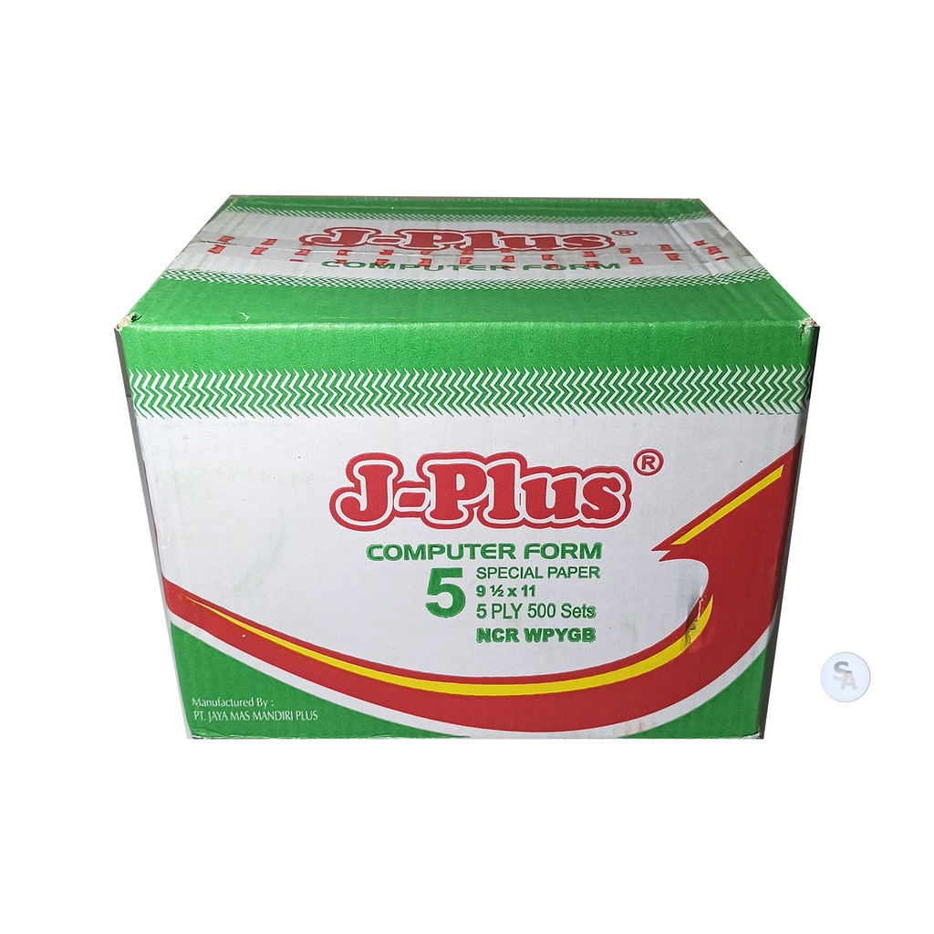 

J-PLUS - Continous Form 5 Ply 9 1/2 x 11 Ncr - Box