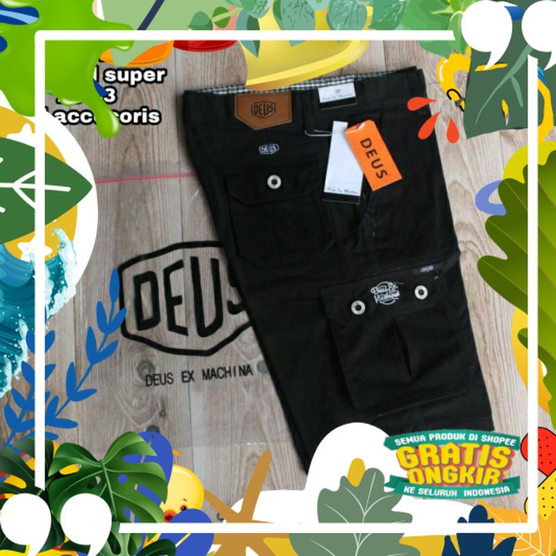 Celana Pendek Cargo Deus / Celana Cargo Deus / Celana Cargo Pendek / Celana Pendek Pria / Cargo Deus