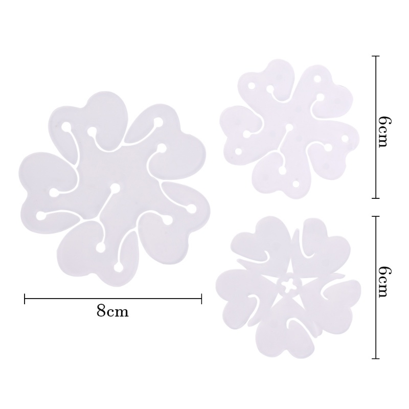 [Unggulan] 10 Pcs Klip Tambahan Bunga Balon Transparan Gesper Plastik Balon Plum Blossom Klip Ulang Tahun Pesta Pernikahan Dekorasi Perlengkapan Mekar Berbentuk Balon Segel Klip