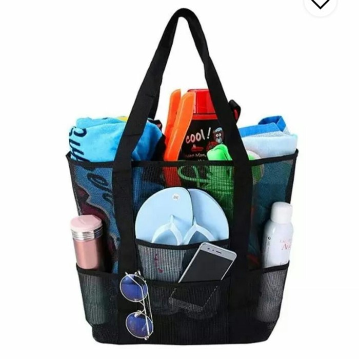 

TERMURAH Tas Jaring pantai Tote Bag Jala Tas pantai Kapasitas Besar