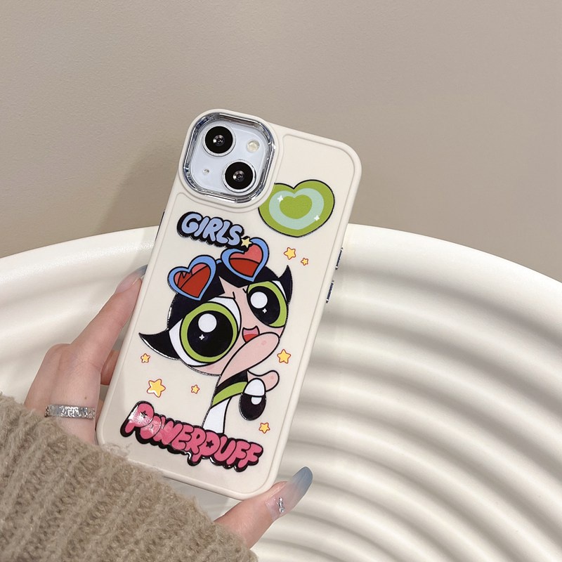 All New Electroplated Camera Skin Silicone Soft Case IPhone 11 12 13 14 Pro Max Women's Fashion Gift Cute Cartoon Phone Case Who's Got the Power