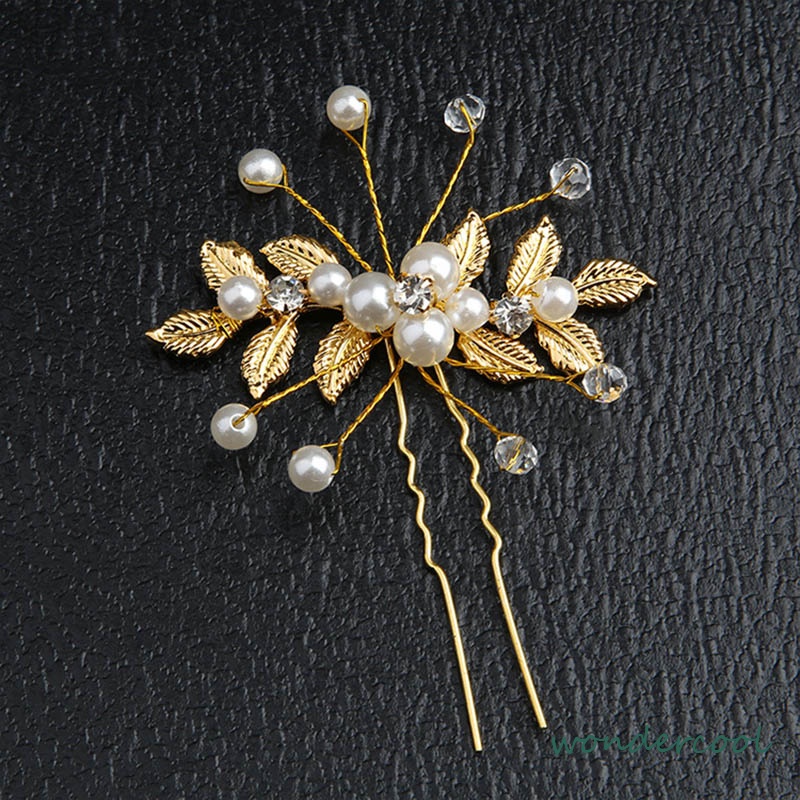 Hairpin Tusuk Konde Hairpiece Hiasan Sanggul Rambut Aksesoris Pengantin Bridal Wedding-Won