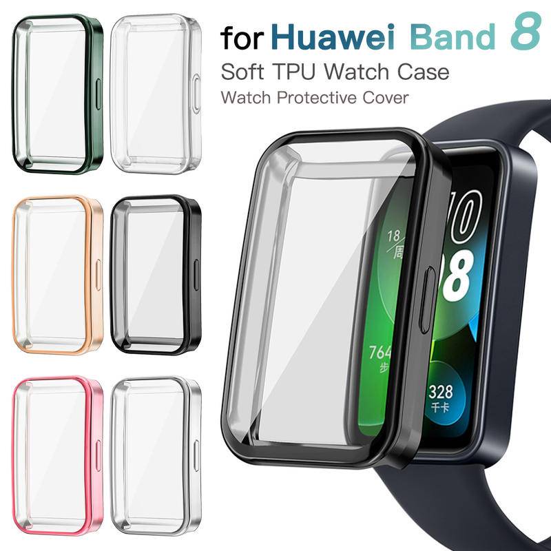 Case Pelindung Layar Untuk Huawei band8 Full Coverage Bumper Soft TPU Pelindung Case Cover Untuk Huawei band8 Aksesoris