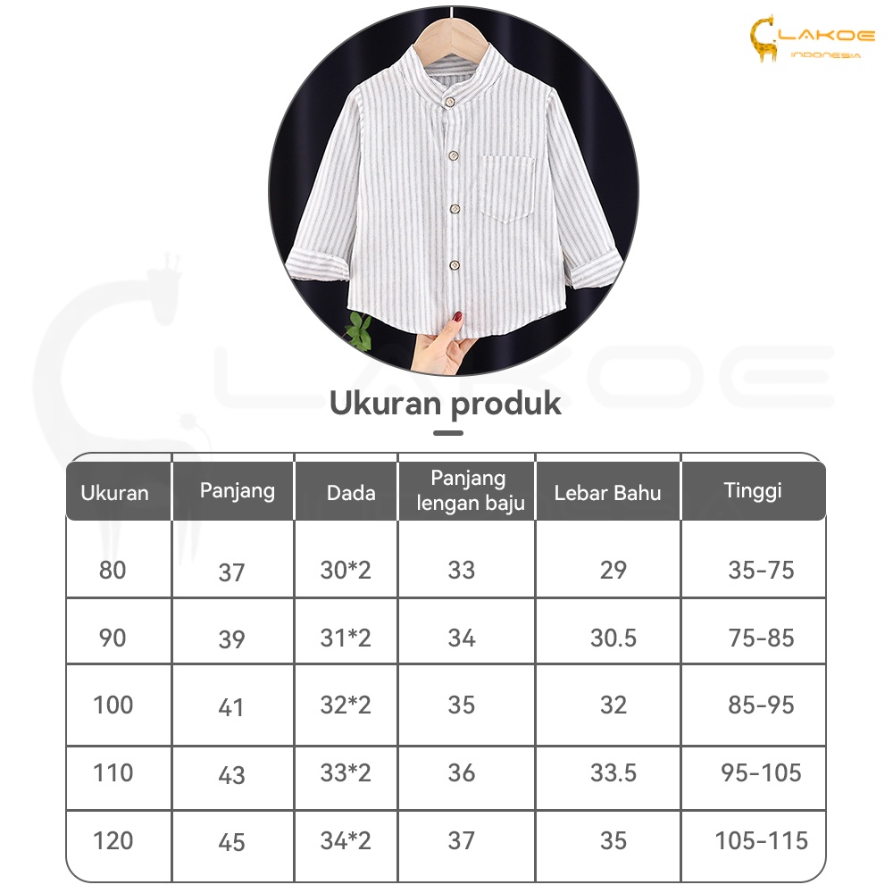 Lakoe 0-4 Tahun Kemeja Anak Laki-laki /Baju Anak Lengan Panjang/shirt Bayi laki-laki