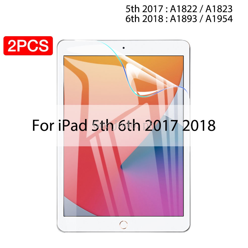 2pcs Hydrogel Film Untuk Ipad Air5 4 Pro 12.9 11 2022 Pelindung Layar Untuk Ipad Mini6 3 2 1 10.2 9.7 9 Generasi 2021 Ada Kaca