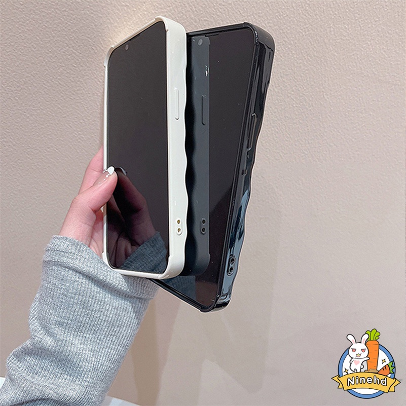 Casing iPhone Motif Gelombang Lipit Mewah Kompatibel Untuk Iphone14 13 12 11 Pro Max X Xr Xs Max 8 7 6 6s Plus SE 2020kualitas Tinggi Casing Ponsel Tpu Lembut Shockproof Case Sarung Handphone