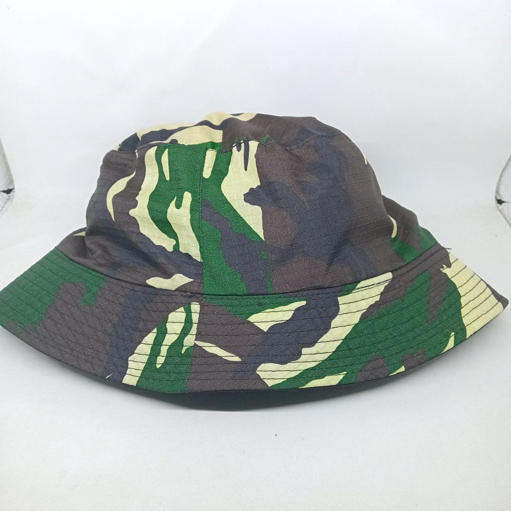 Topi Bucket Hat Loreng Army | Topi Bucket Hat TNI | Topi Baket Hat Motif Loreng Army