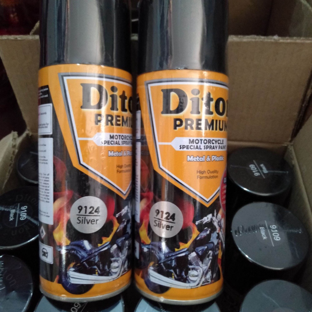 Pilok Pilox Cat Diton Premium Silver 9124 Tahan Bensin 400cc silper silfer cat dasar candytone cat semprot diton premium