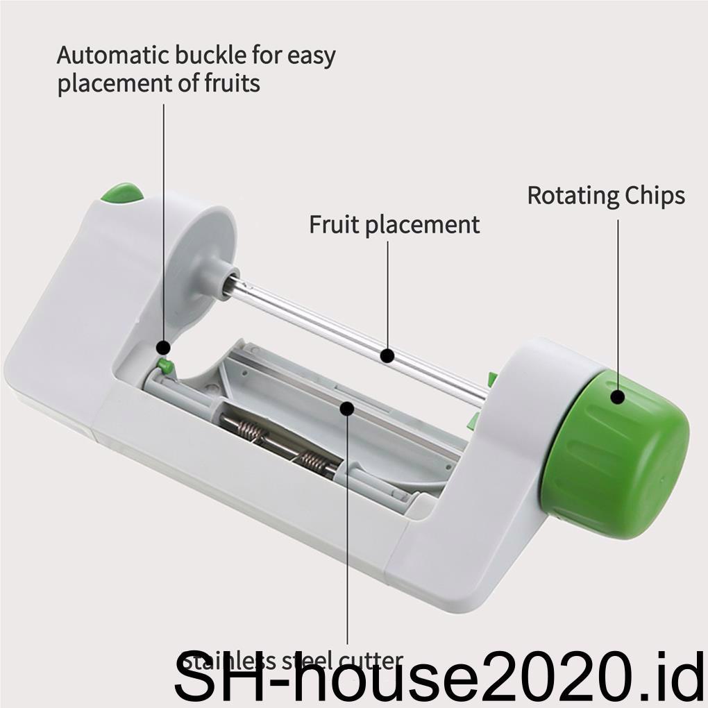 Alat Pengupas Buah Rotatory Fruit Slicer Roll Tahan Karat Tahan Aus Pengiris Lembaran Sayur Pengiris Mie Untuk Alat Dapur