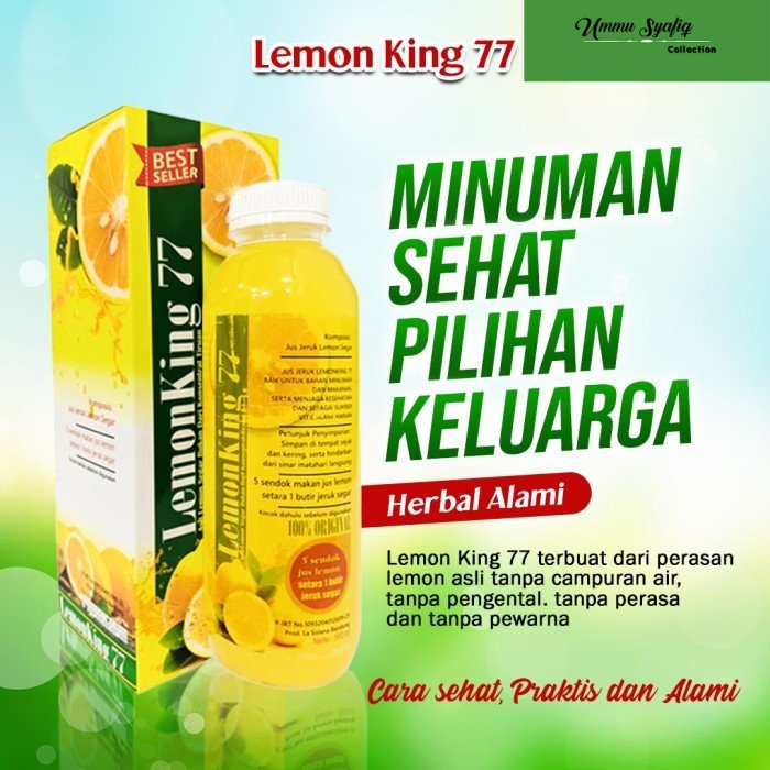 

Lemon King 77 - Jus Sari Buah Jeruk Lemon Asli 500 ml