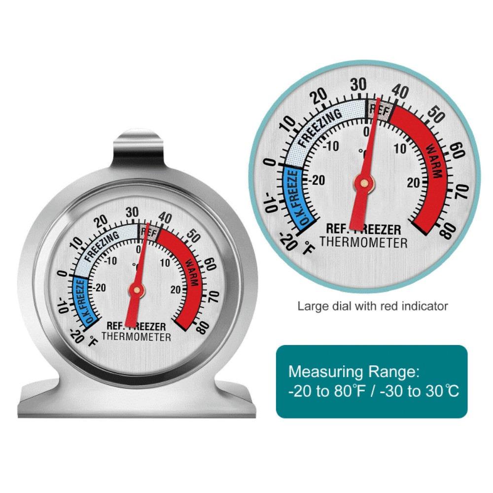 Lanfy Termometer Kulkas Mini Akurasi Tinggi Alat Dapur Detector Monitor Kulkas Sensor Suhu