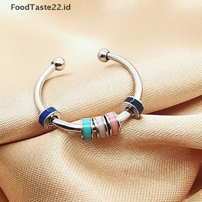 TASTE Spinning Enamel Fidget Ring Anxiety Stress Relief For Women