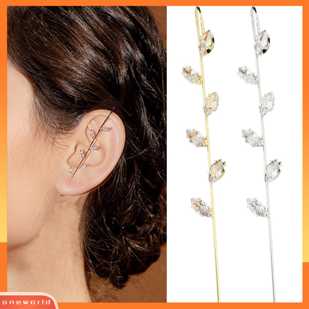 [WOD] Wanita Fashion Cubic Zirconia Geometris Ear Stud Earring Perhiasan Hadiah Aksesori