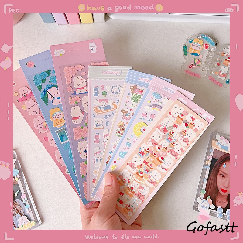 

Stiker Buku Tempel Dekorasi Kartun Pola Kecil Gadis Anak Stiker Kelinci Lucu Manis-G