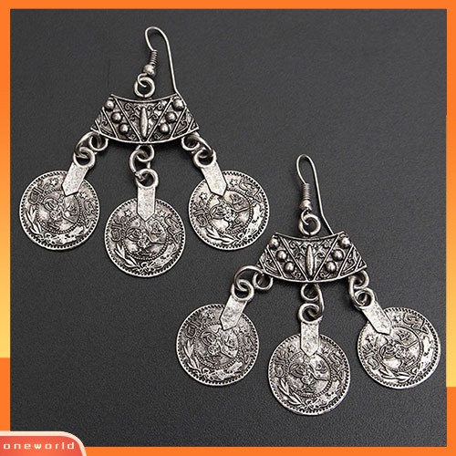 [WOD] Wanita Retro Gypsy Bohemian Statement Tibet Tribal Drop Menjuntai Kait Anting