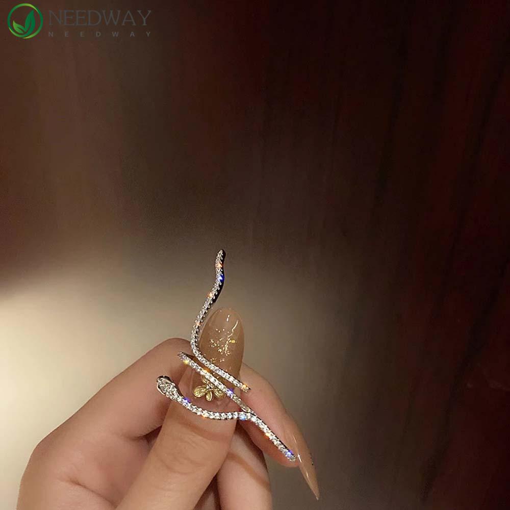 Needway Cincin Terbuka Keren Wanita Kepribadian Gadis Perhiasan Fashion