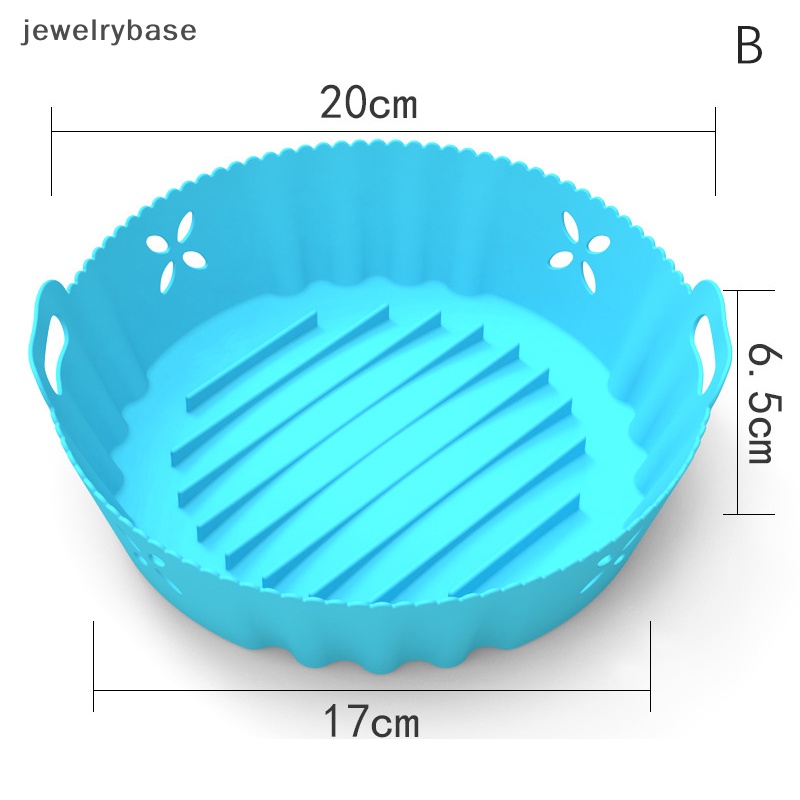 [jewelrybase] Air Fryer Silicone Pot Baking Non-Stick Reusable Oven Liner Tray Keranjang Lipat Butik