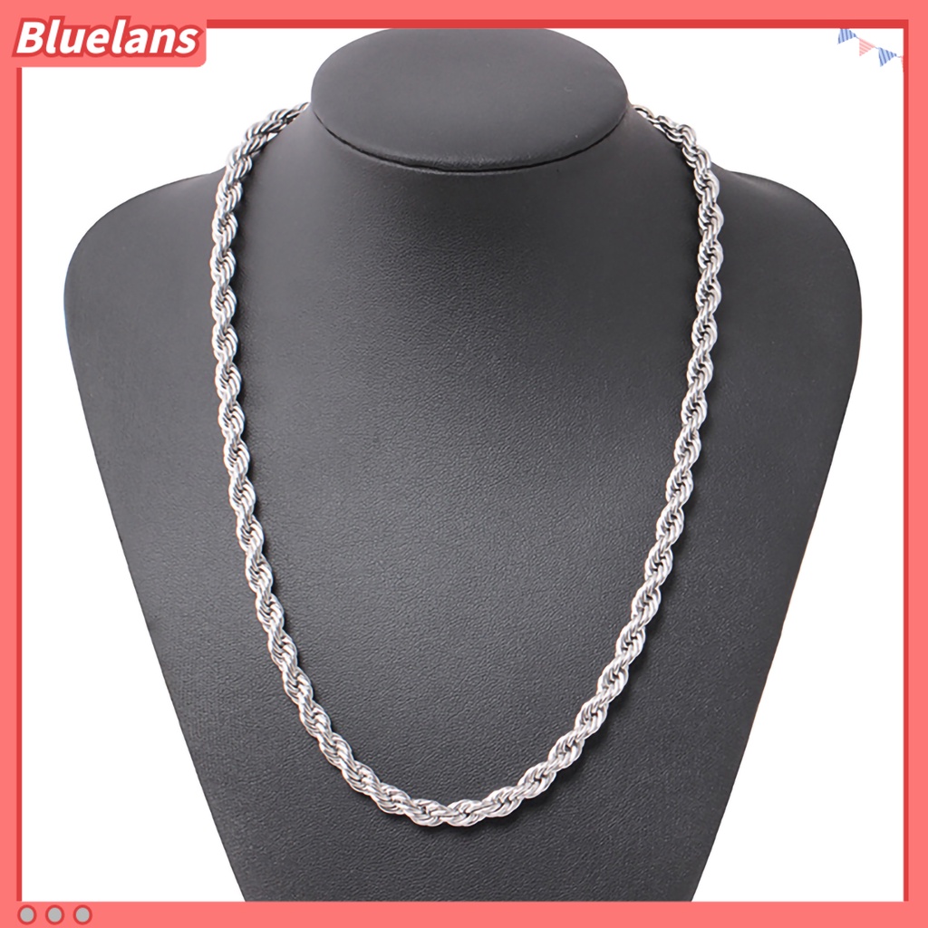 [BLS] Neck Wear Kalung Pria Gaya Colorfast Electroplating Multi-size Untuk Hadiah
