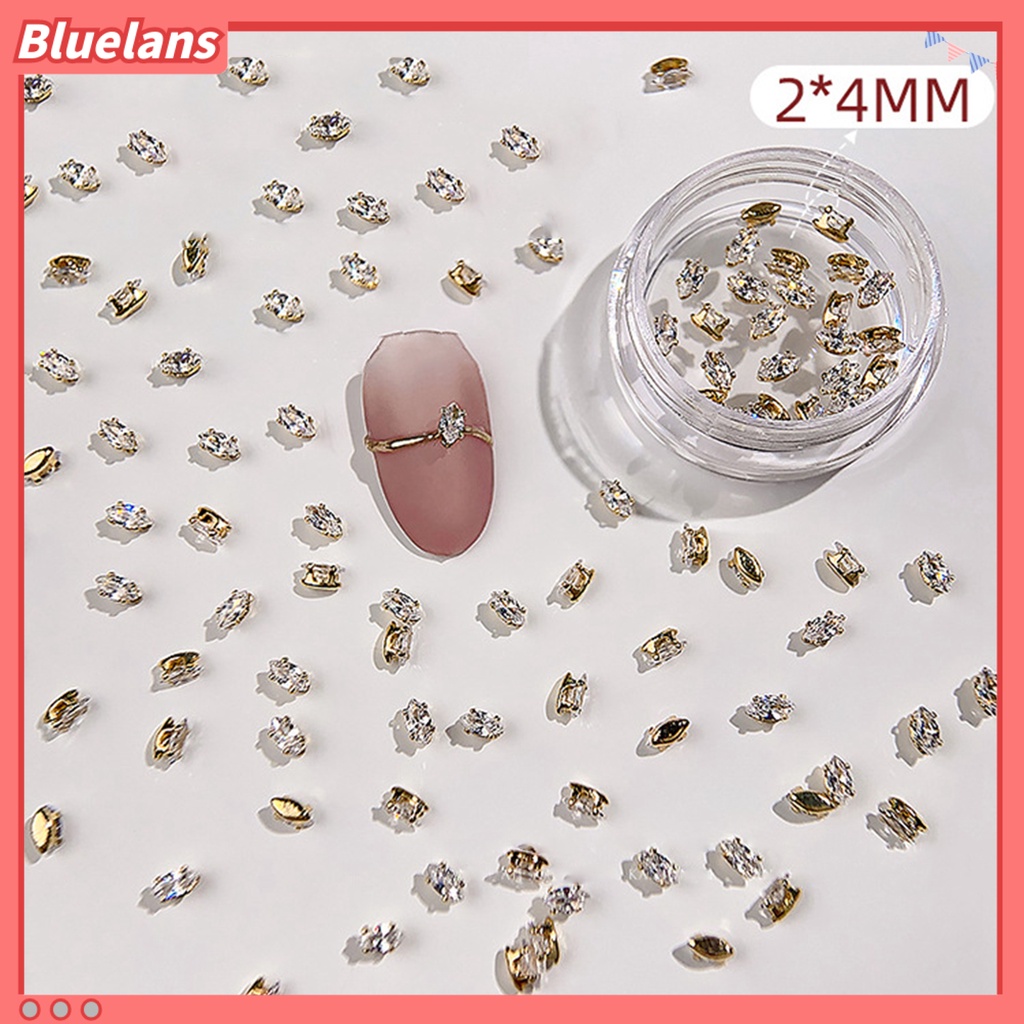 [BLM] 20pcs Pesona Kuku Sparkle Nail Art Dekorasi Zirkon Mata Kuda Tetesan Air Berbentuk Kuku Berlian Imitasi Perhiasan Ornamen Untuk Wanita