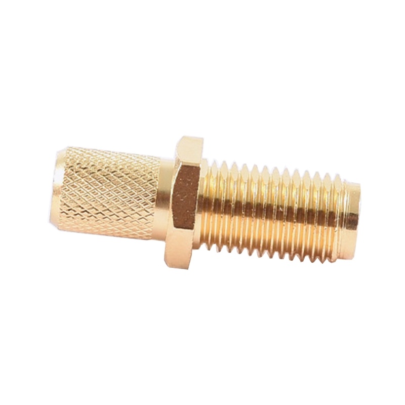 Vivi Konektor Crimp SMA Female Untuk Jumper Kabel Coaxial LMR240 Kuningan Lapis Emas