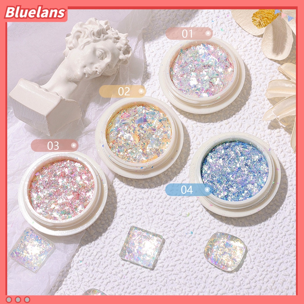 [BLM] Nail Glitters Colorful Nail Beauty Ultra-Tipis Manicure Sequin Powder Glitters Untuk Profesional