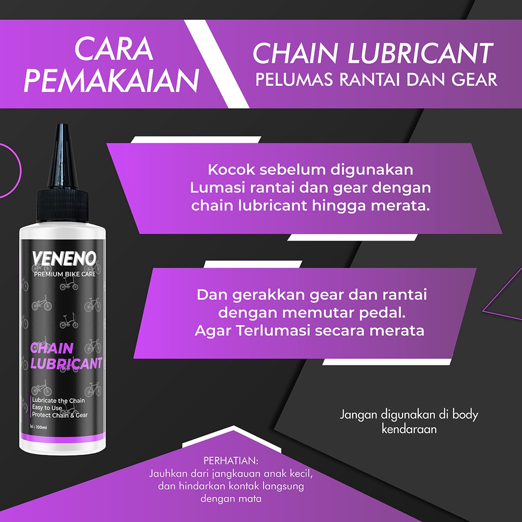 Veneno Chain Lubricant - Pelumas Rantai Dan Gear Sepeda