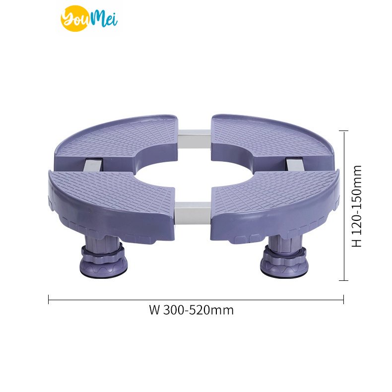 Set Tempat Sandaran Dorong Dengan Kaki Roda Tatakan Alat Berat / Kompor / Mesin Cuci / Lemari / Laci / Kulkas / Meja / Televisi TV Serbaguna Multifungsi Adjustable - 1112