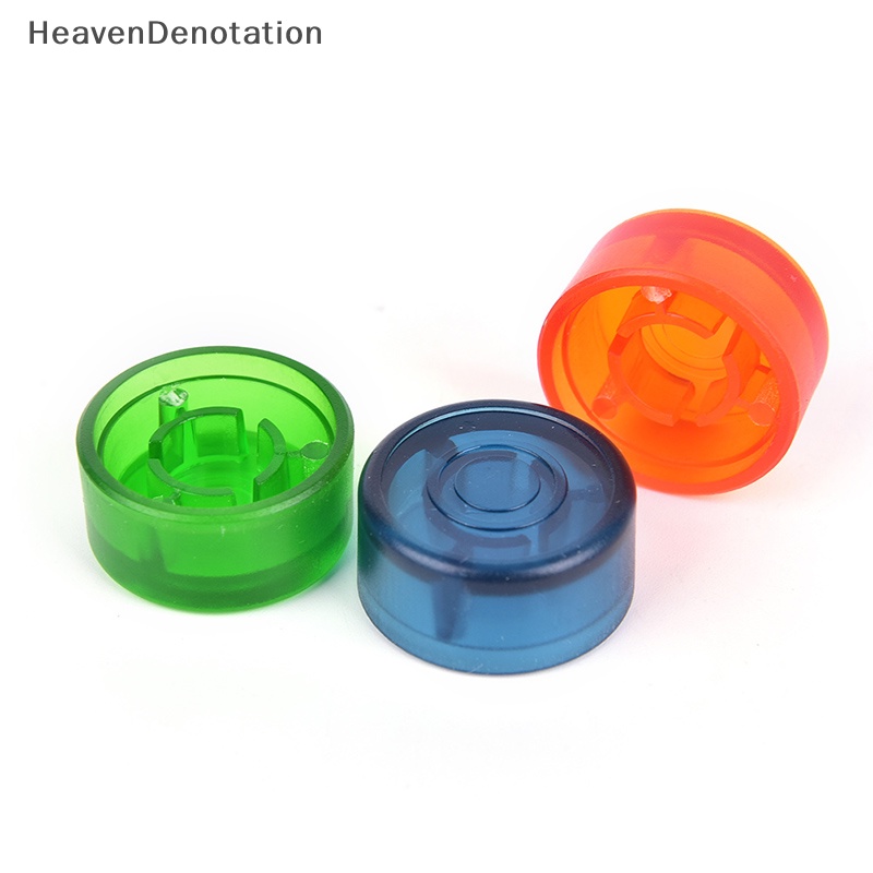 [HeavenDenotation] 10pcs Footswitch Topper Bumper Bahan Plastik Warna Acak Untuk Pedal Efek Gitar HDV