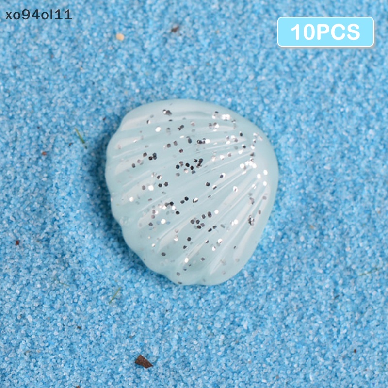Xo 10PCS Aquarium Mini Resin Lucu Multicolor Hewan Bintang Laut Mikro Lanskap Ornamen Shell Sea View Ikan Aquarium Dekorasi OL