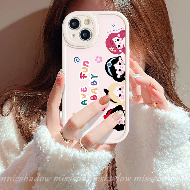 Soft Case Untuk Oppo A78 A96 A95 A58 A77s A16 A17K A57 A17 A7 A16E A54 A5 A9 A76 A31 A5s A15 A12 A16s A16K A74 A1K A3S A55 Reno 8T 7Z 7 8 5Z 5F Kartun Princess Lucu Disney Family/Baju Keluarga/Baju Couple Keluarga/Baju Couple Keluarga