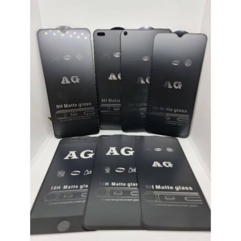 GLASS MATTE OPPO A3S/F7/A5/A9 2020/A33/A53/A52/A92/A54/A74/Reno 4/4F/Reno 5/5F/Reno 6/7/8 ANTIGORES FULL SCREEN anti glare