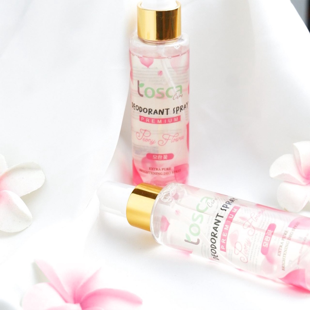 Natural Deodorant Spray 100ml Deo Premium With Peony Flower Mencegah Bau dan Mencerahkan Ketiak - Pemutih Ketiak - Pencerah Ketiak