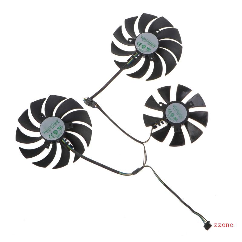 Zzz 100mm 90mm GPU Cooler Fan 12V 4Pin Kartu Grafis Pendingin Untuk Dataland RX5600XT 5700 5700XT X-Serial GAA8S2U GA91S2H