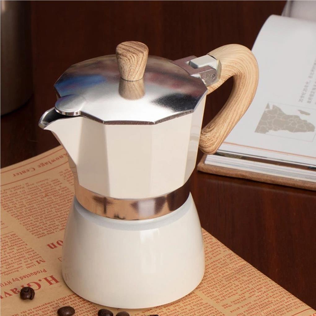 150 /300ml Mesin Pembuat Kopi Aluminium Gaya Eropa 8mata Moka Italian Cafe Geyser Kettle Kompor Coffeeware Barista Pot