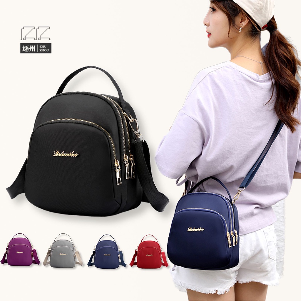 Tas selempang tas tangan wanita bahan nilon import berkualitas harga grosir bisa cod