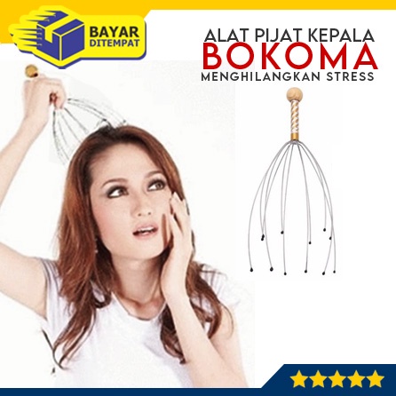 Alat Pijat Kepala BOKOMA Stainless Head Massager