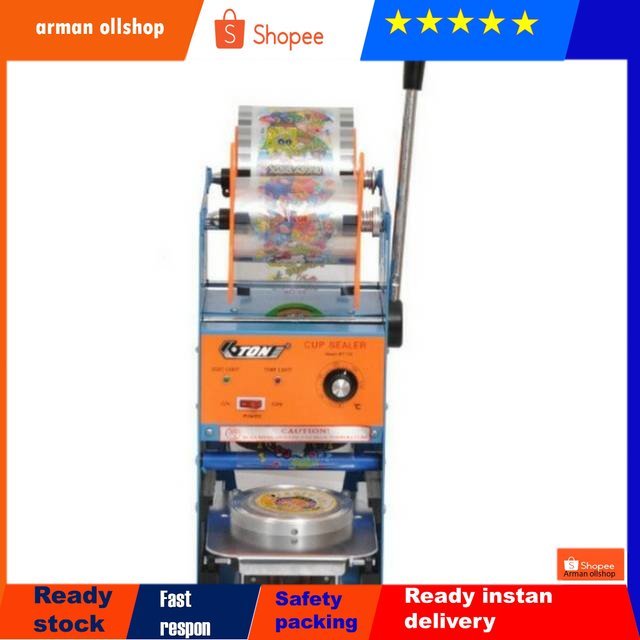 Cup Sealer ETON ET-D8 + FREE plastik lid 1roll mesin press gelas bubble/jus/teh poci